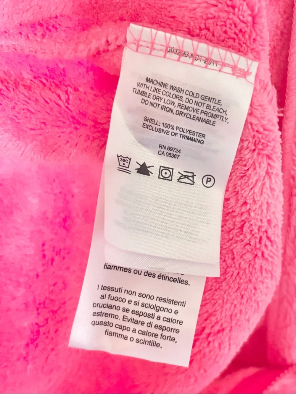 Columbia Pink Baby Bear Bunting Size 6-12 Months